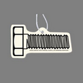 Paper Air Freshener Tag W/ Tab - Bolt (Threaded)